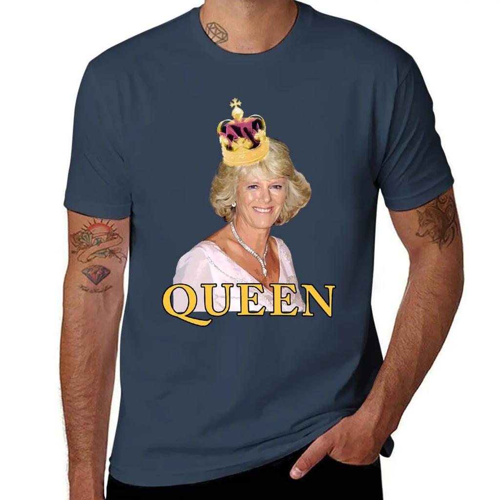 HRH Camilla Parker Bowles Duchess of Cornwall T-Shirt cute tops vintage graphic tee kawaii clothes quick-drying mens clothing