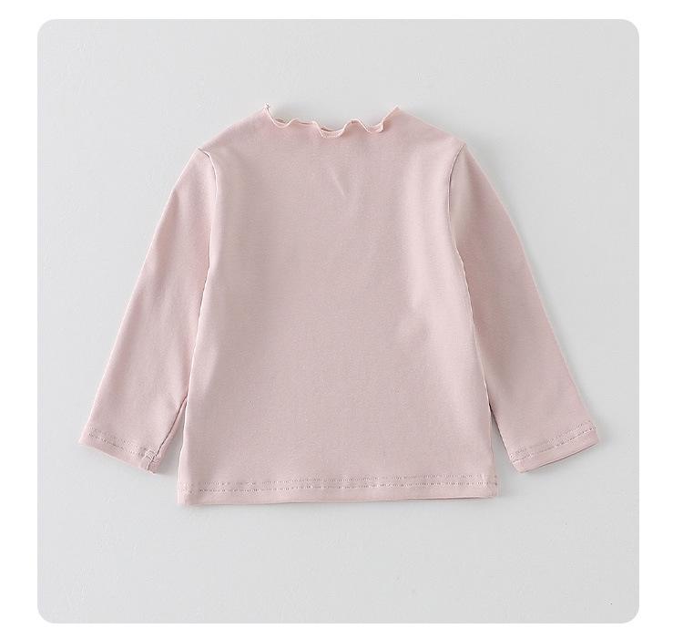 2026 Spring Korean-Style Long-Sleeve Printed Top for Baby Girls - Infants & Toddlers