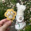Pet Shedding Hair Storage Keychain: Creative Dog Paw Photo & Commemorative Cat/Dog Hair Keepsake Bag