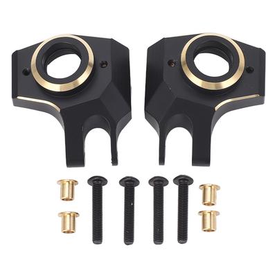 2 Stück RC Vorderachsschenkel Schwarz Messing RC Vorderachsschenkel für SCX10 II AR44