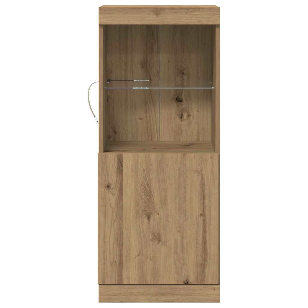 LED Sideboard Artisan Oak 41 x 37 x 100 cm Engineered Wood
