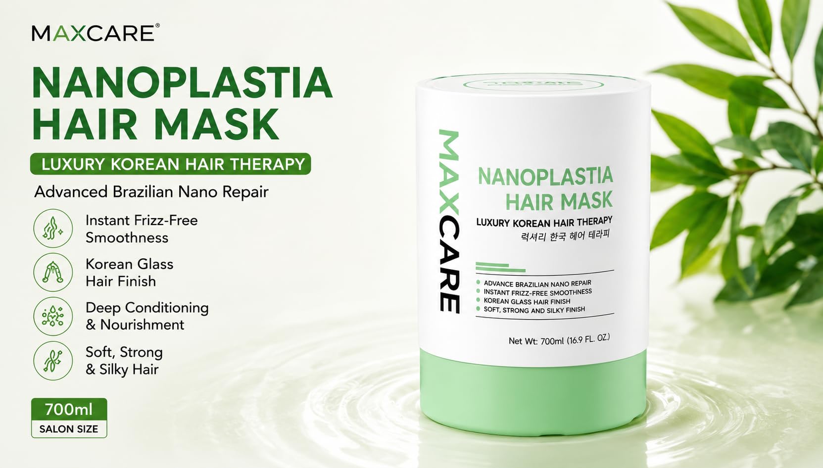 MaxCare Profesionāla Nanoplastijas Matu Maska 700ml