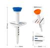 MZsplus Adjustable Golf 5 Height Perfect for Gifts and Competition Prizes Tees, 12-Piece Set, Settings, (12 Tees)