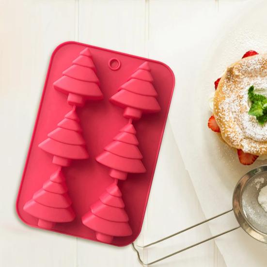 

Christmas Tree Baking Mold Twist Effortlessly Non-stick Baking Tools Cake Decoration Christmas Fondant Mold for Home