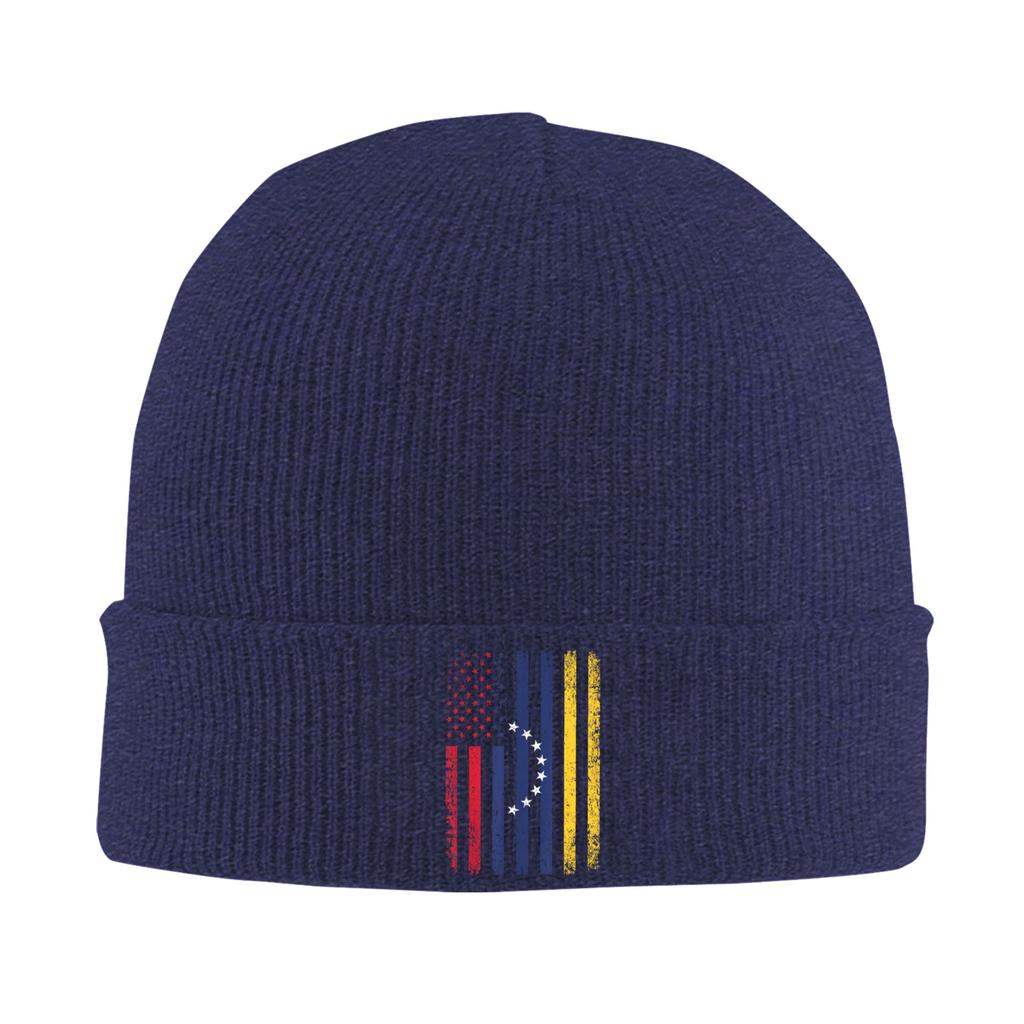 Venezuela Flag Th of July USA Venezuelan Flag Knit Hat Beanie Winter Hats Warm Acrylic  Hiphop  Caps Unisex Women Gifts