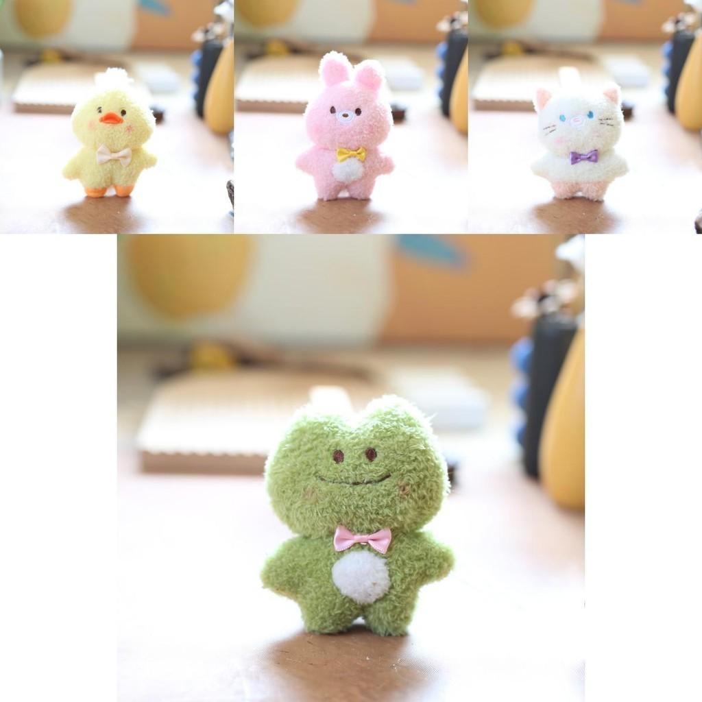 Kawaii Bunny Plush Keychain Soft And Fluffy Rabbit Stuffed Animal Bag Accessory