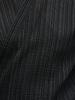 CLUB Sakazen Plus Size Shijira Weave Top and Bottom Jinbei Black X1 To B&T (B&T Club) Men's Yarn-Dyed Set, Loungewear, / (equivalent 3L-4L)