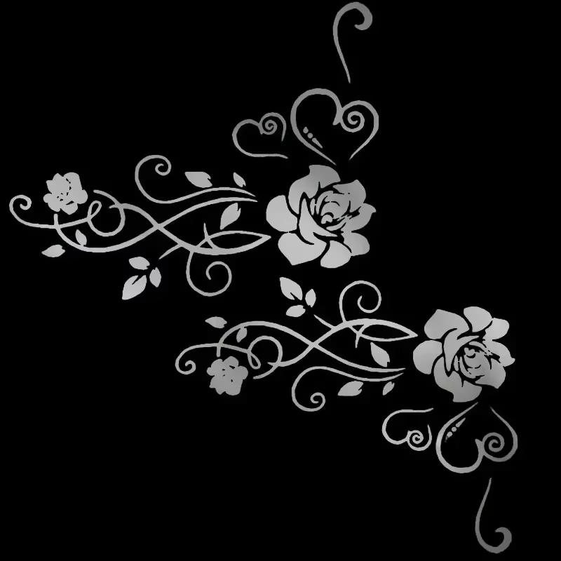 Car Beautiful Flower Stickers, Motorcycle Rose Stickers, Elegance, Automotive Supplies, Scratch Cover, Stickers