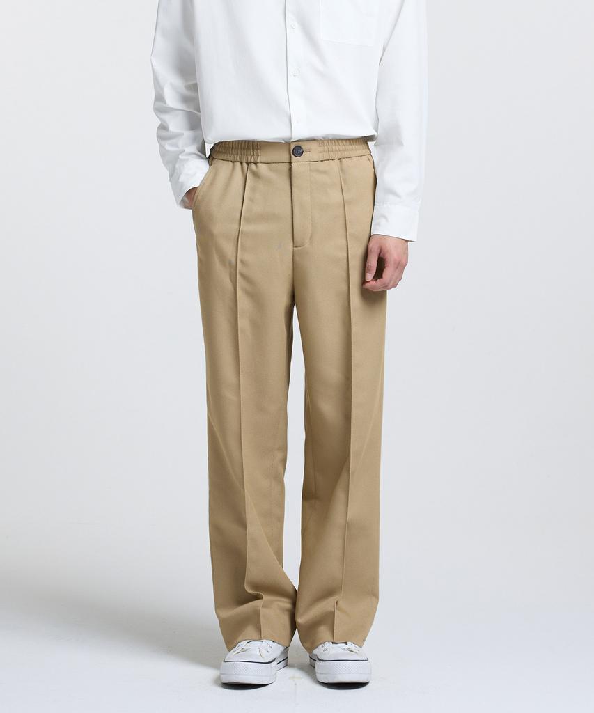 Stico Bold Twill String Setup Pants_Beige (Real Wide Fit)_Sepva72Wsd