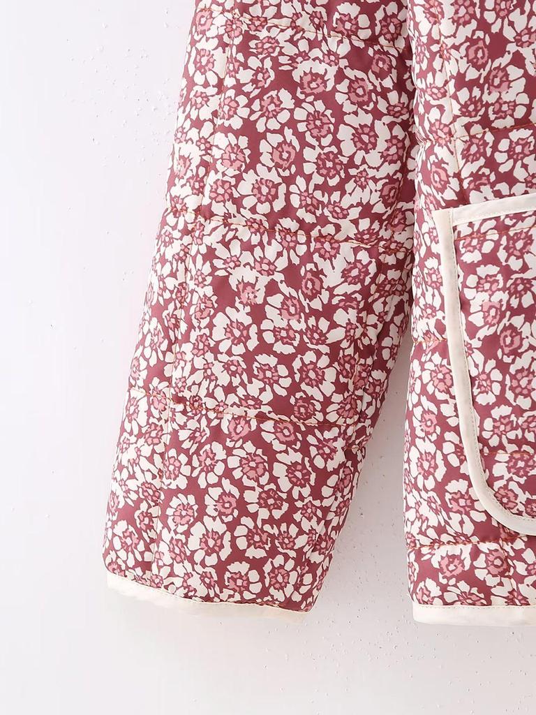 Women's European Style Quilted Floral Jacket - 2023 Autumn/Winter