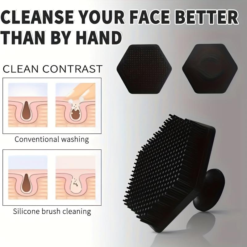 3er-Pack Herren Gesichtsreiniger - Sanfte Peeling-Pads Tiefenreinigungsmassagegerät Parfümfrei Persönliche Pflege Geeignet