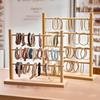 Storage Shelf Wooden Storage Rack 2/3/4 Layer Jewelry Organizer Holder Bracelet Frame  Living Room