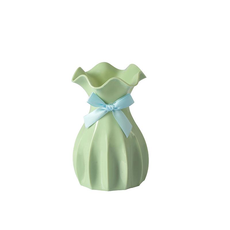 Plastikowy wazon Symulacja kwiatów Suszone kwiaty Kompozycja kwiatowa Salon Jadalnia Stół RTV Dekoracja szafki Mini wazon