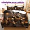 Medieval MachineryPattern Bedding Quilt Set Quilt Cover Pillowcase Home Decoration Birthday Gift (1 * duvet cover + 2 * pillowcase, without core)