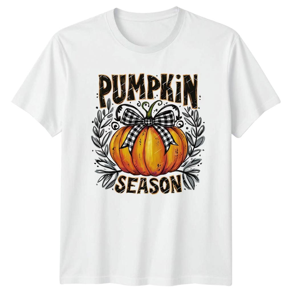 Pumpkin Season Fall Autumn Harvest Graphic Unisexs Unisexs Unisex Tee