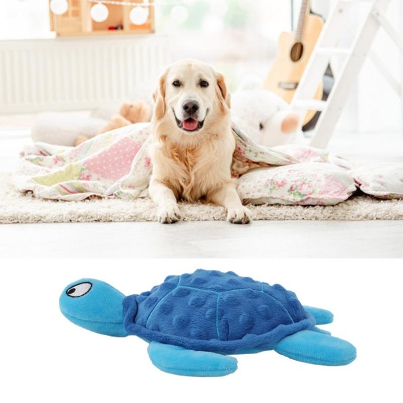Dog Chew Toy Turtles Toy Fetching Tug for Aggressive Chewers Outdoor Training Toy Squeaky Tug-of-war Game