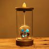 Windproof Lampshade LED Skull Ceramics Incenses Burners Waterfall Backflow Incenses Cones Holders for Home Decoration