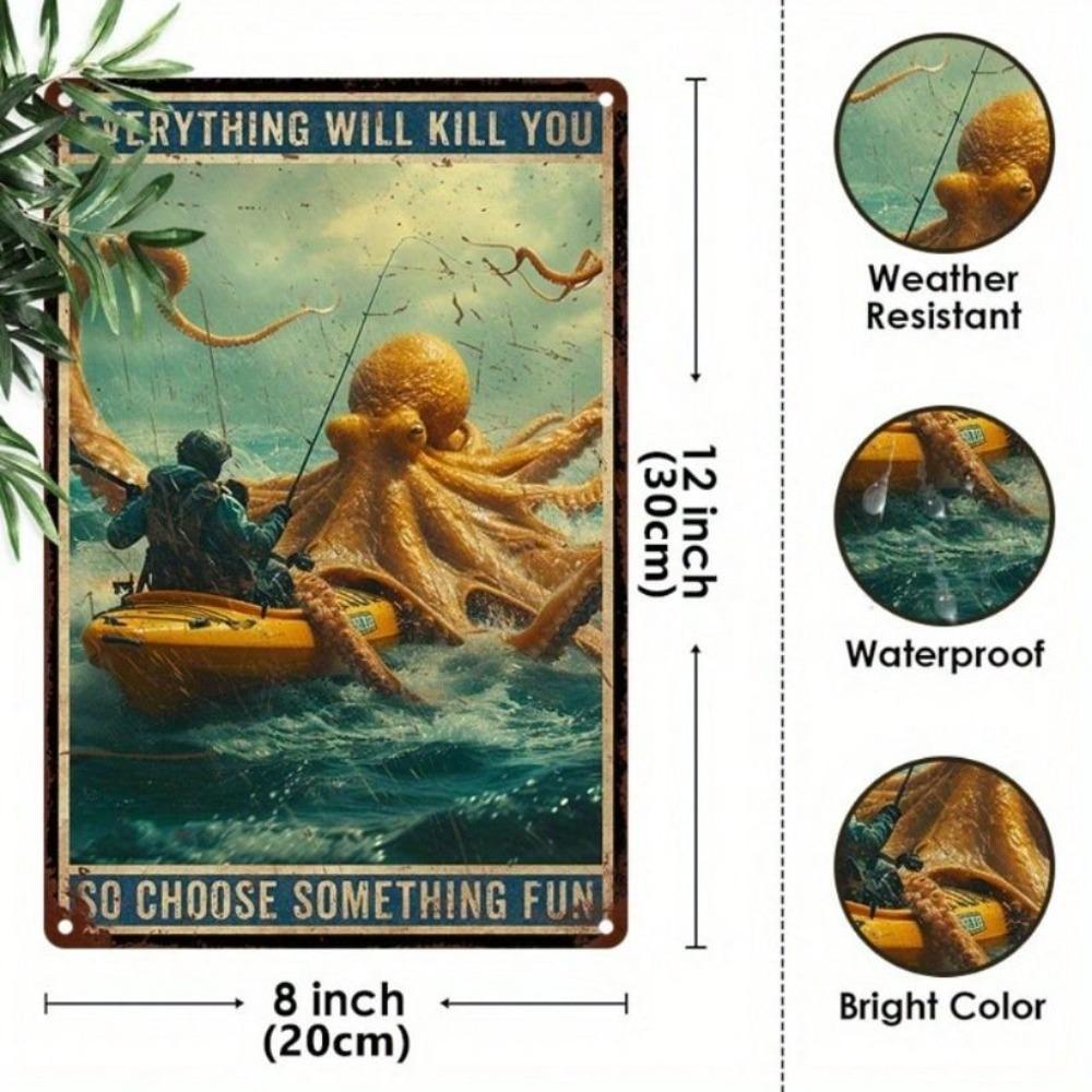 Vintage Metal Poster 8x12 Inch Retro Sign Wall Decor for Bar Garage