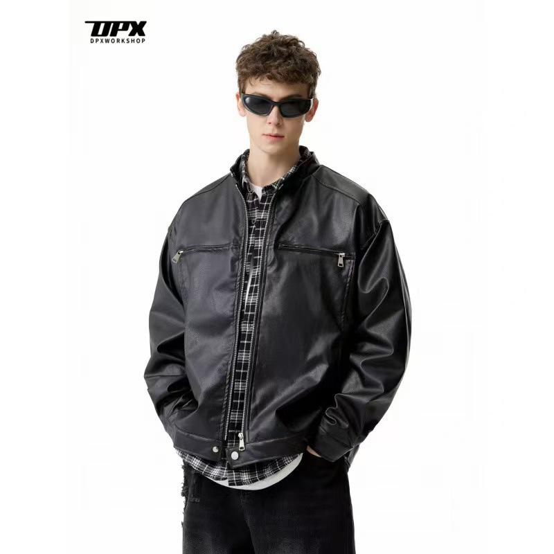 Men's 2025 Autumn Retro Cropped Jacket - High-End, Clean Fit, Streetwear Style