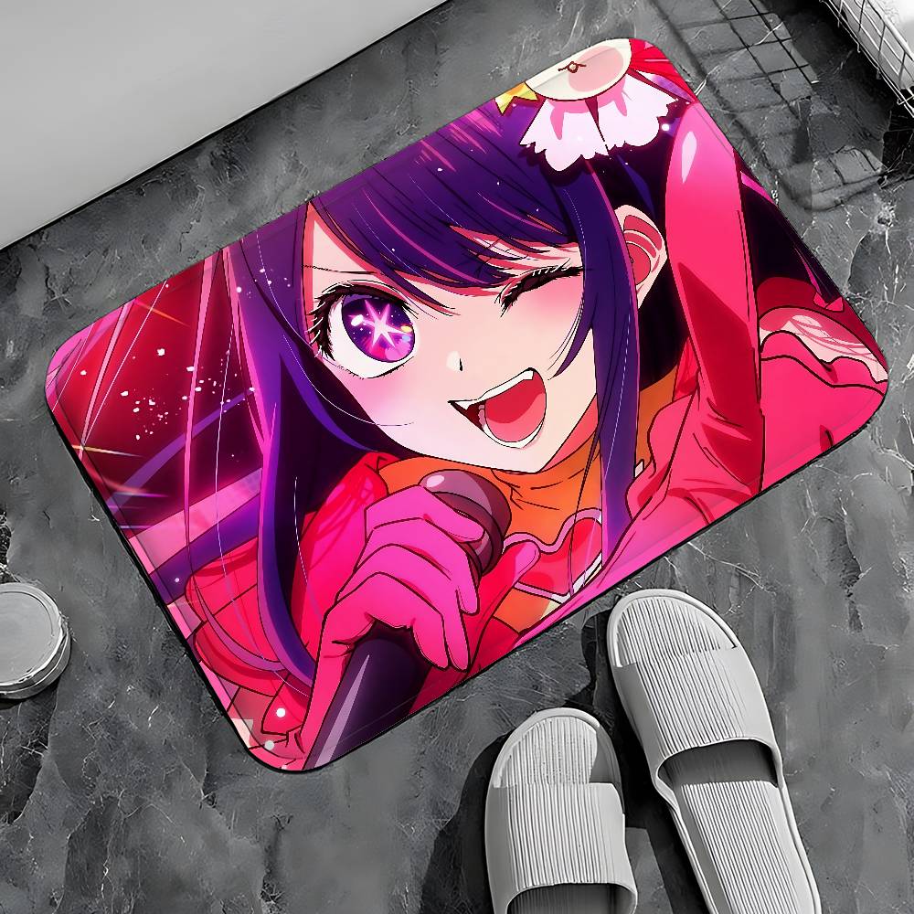Cute A-OSHI NO-W KO Entry Door Floor Mat Festive Decorations Carpet Bathroom Anti-slip Mat Entrance Doormat
