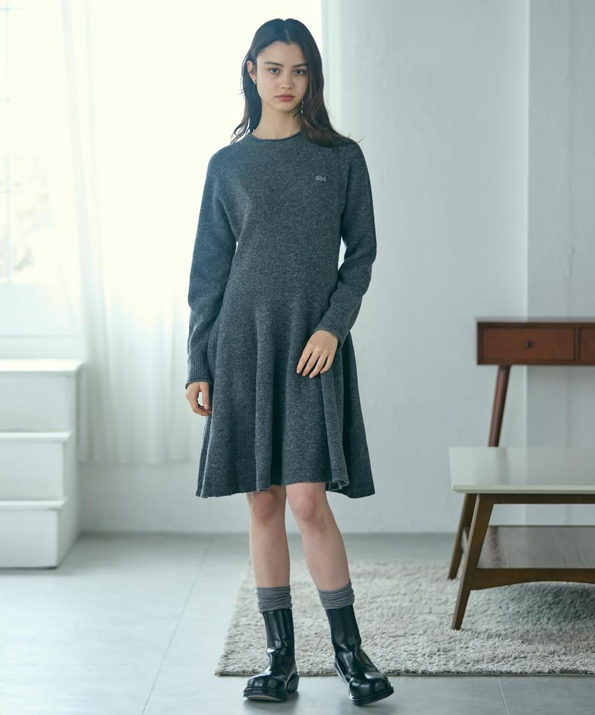 3D Knit Seamless Flare Dress Sweater [Lacoste] [Official] EF4161-1005036
