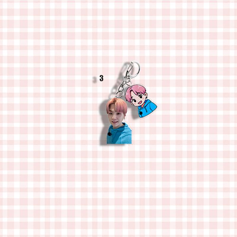 BTS Keychains, Real-life and Cartoon Character Pendants, Clothing Decorations, and Celebrity Merchandise Support Ornaments