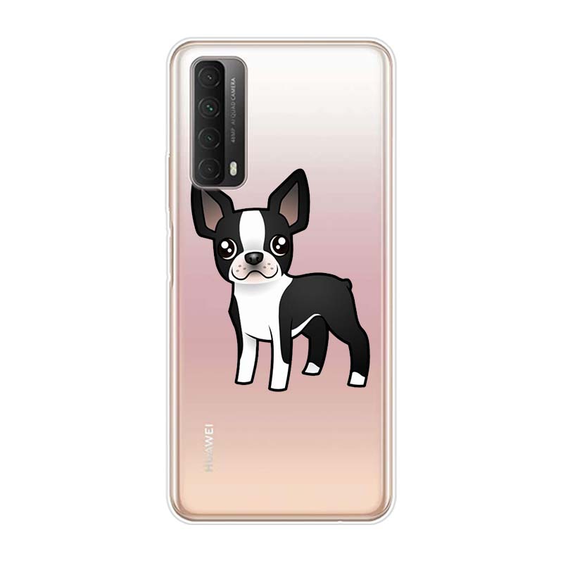 Cute Brindle Frenchie Puppy For Huawei Y9S Y6S Y8S Y9A Y7A Y8P Y7P Y5P Y6P Y7 Y6 Y5 Pro Prime 2020 2019 Soft Phone Case