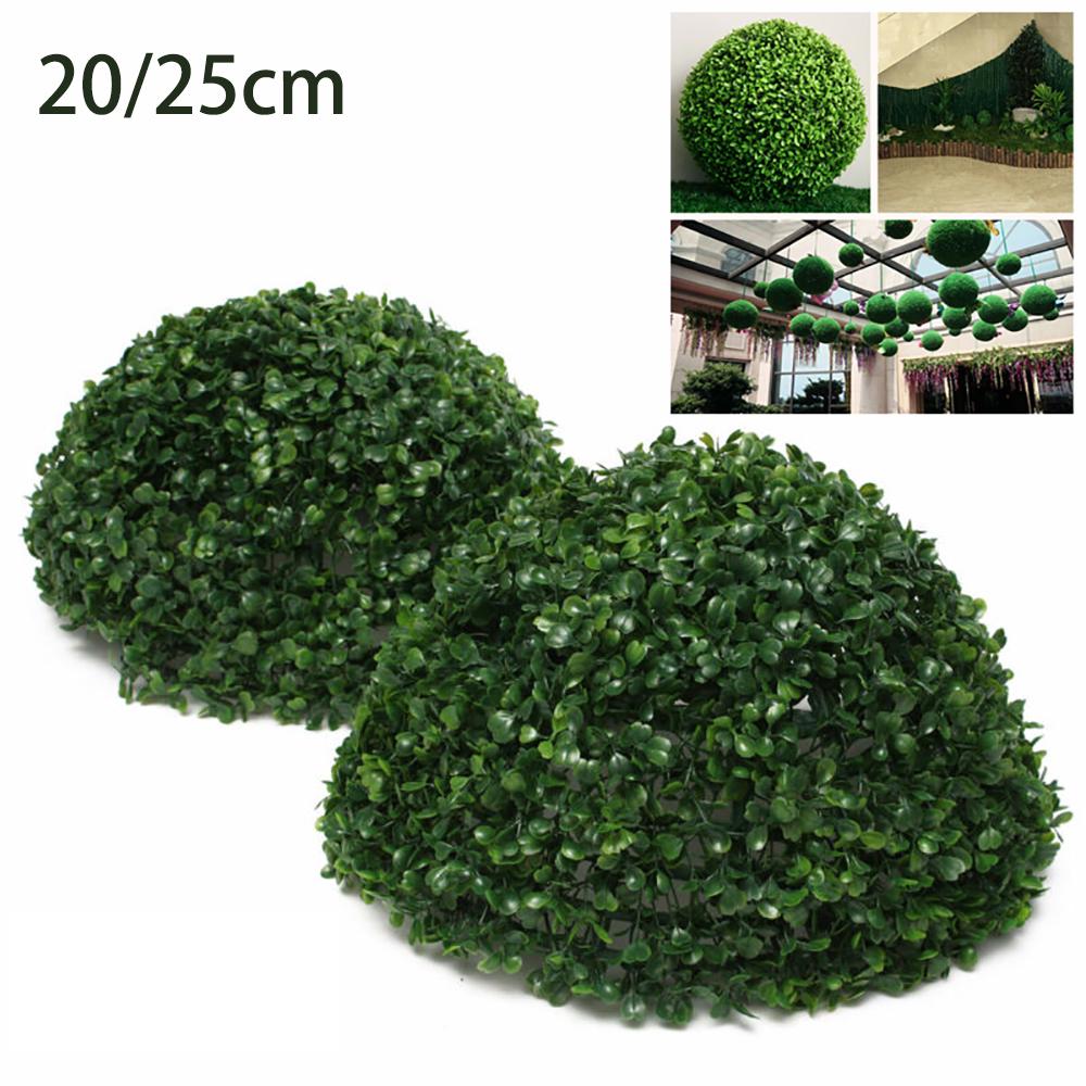 Round Artificial Plant Ball Simulation Leave Grass Ball Hanging DIY Decortion For Home Office Private Homes Restaurants Schools