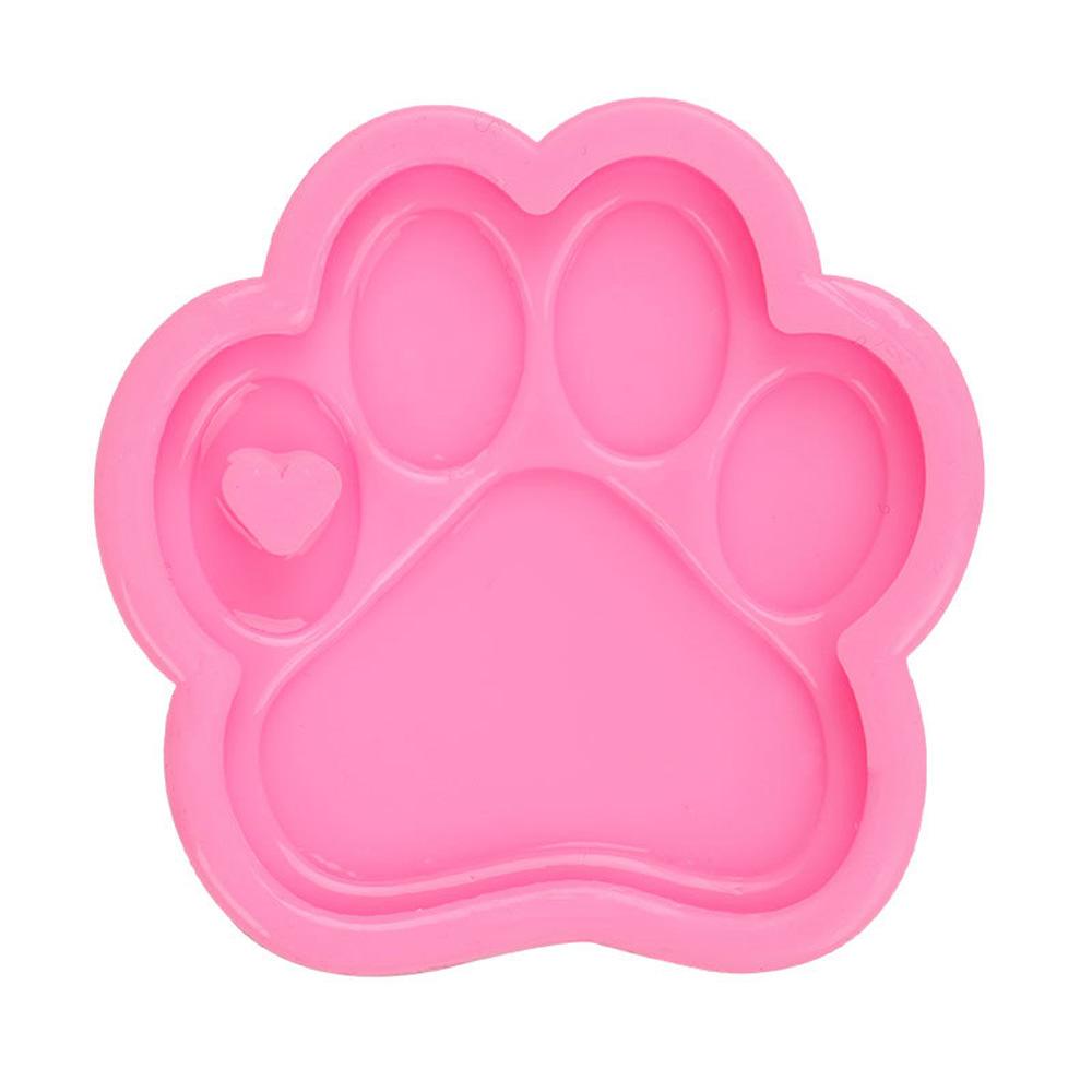 

DIY Silicone Jewelry Resin Earring Craft Making Tool Keychain Mold Pendant Mould Epoxy Mold Bear Paw Shape