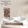 Pet Cat Food and Water Bowl Set Elevated Anti-Splash Pet Feeding Bowl for Cats and Dogs