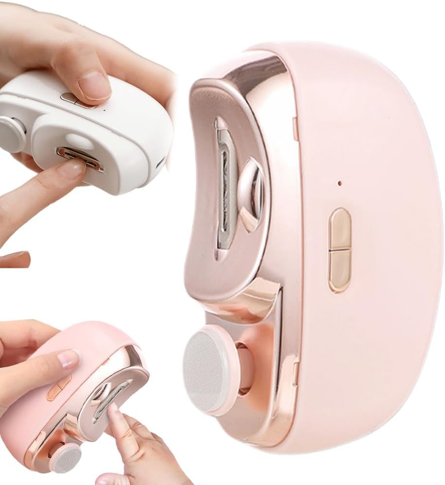 2 IN 1Electric Nail Clipper Automatic Nail Care Kit Manicure Nail Trimmer For Adult Baby Finger Toe Scissors Pedicure Thick Nails Cutter Sharpener