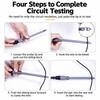 4pcs No Strip Testing Insulation Piercing Clip Multimeter Test Probe  Automotive Circuit Detection