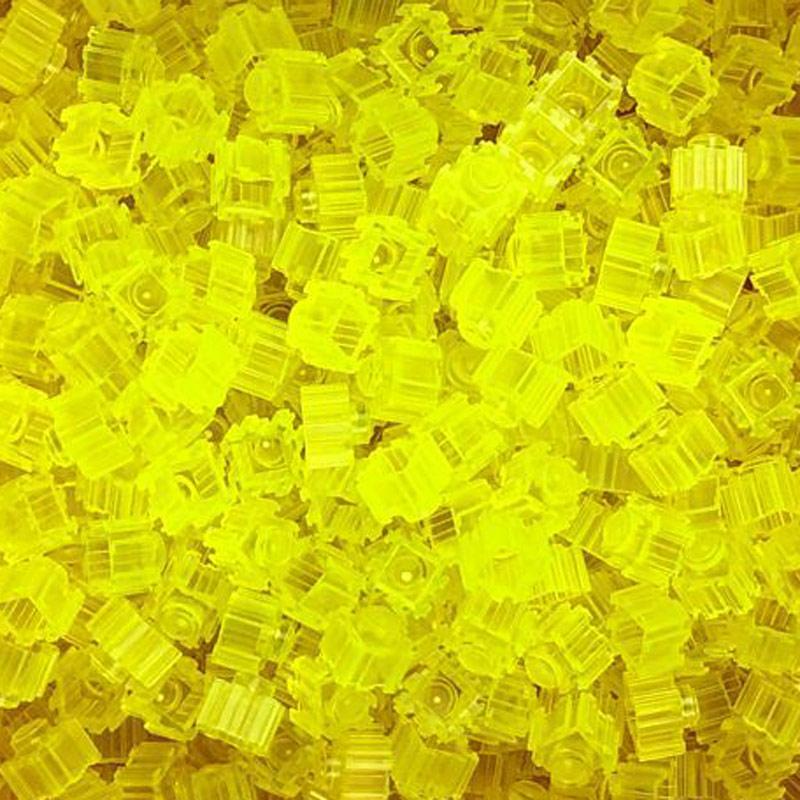 250 peças 8*8mm Cor Transparente Pixel Art Quebra-cabeça Micro Blocos de Construção DIY 3D Tijolo Pequeno Para Brinquedo Infantil Educacional Crianças