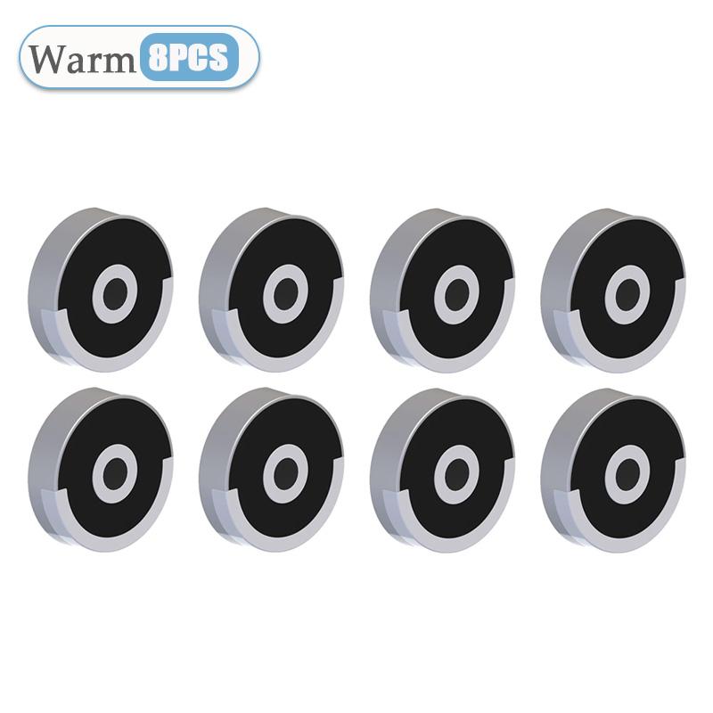 Kompakt berøringsaktivert LED-håndveskelys Bærbar rund berøringsveskelampe Klips på Høy lysstyrke Håndveske Nattlys Kvinner