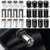 W14-4pcs Car Wheel Tire Valve Caps Tyre Rim Stem Airdust Cover For VW R Line GTI Golf 5 7 Caddy Passat B6 B8 Polo Tiguan