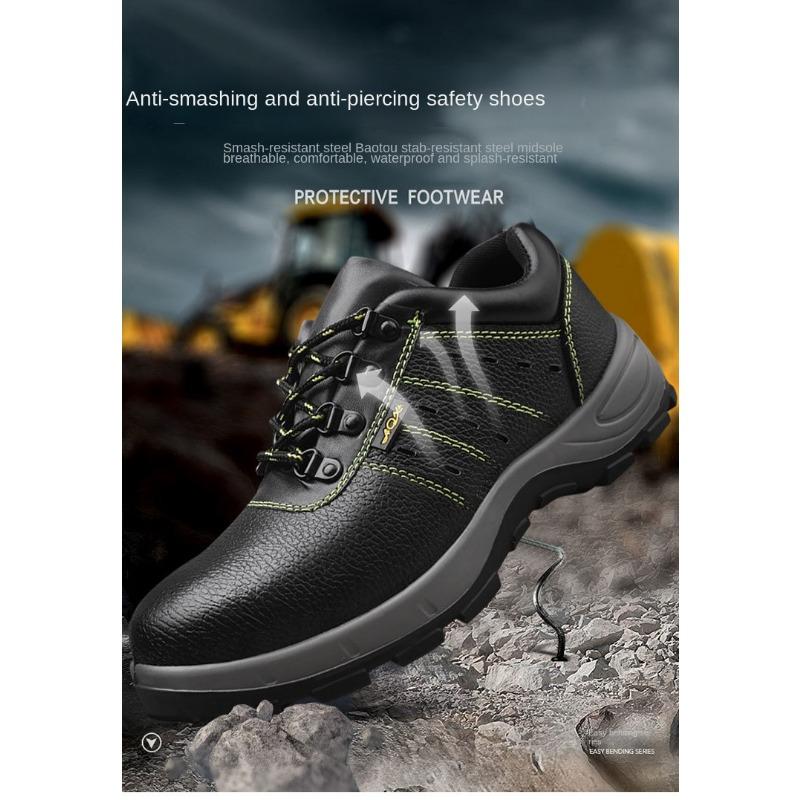 Men's Labor Insurance Shoes, Anti-smashing and Anti-puncture Protective Shoes, Steel Bag Head Safety Work Shoes, Insulating Shoes