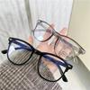Trend Blue Light Blocking Glasses Unisex Fashion Myopia Eyewear Clear Prescription Lenses for Men Women