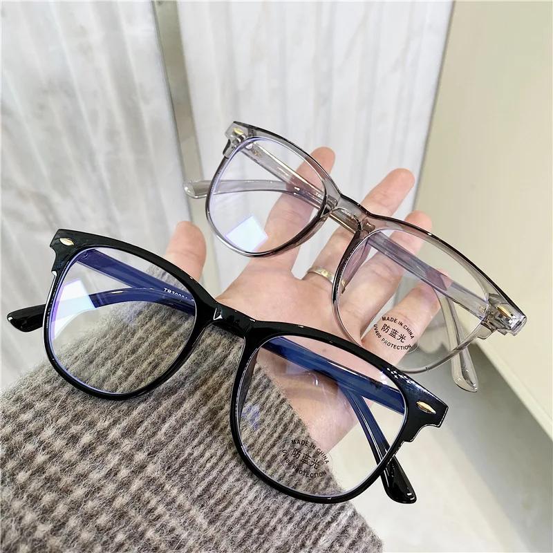 Trend Blue Light Blocking Glasses Unisex Fashion Myopia Eyewear Clear Prescription Lenses for Men Women