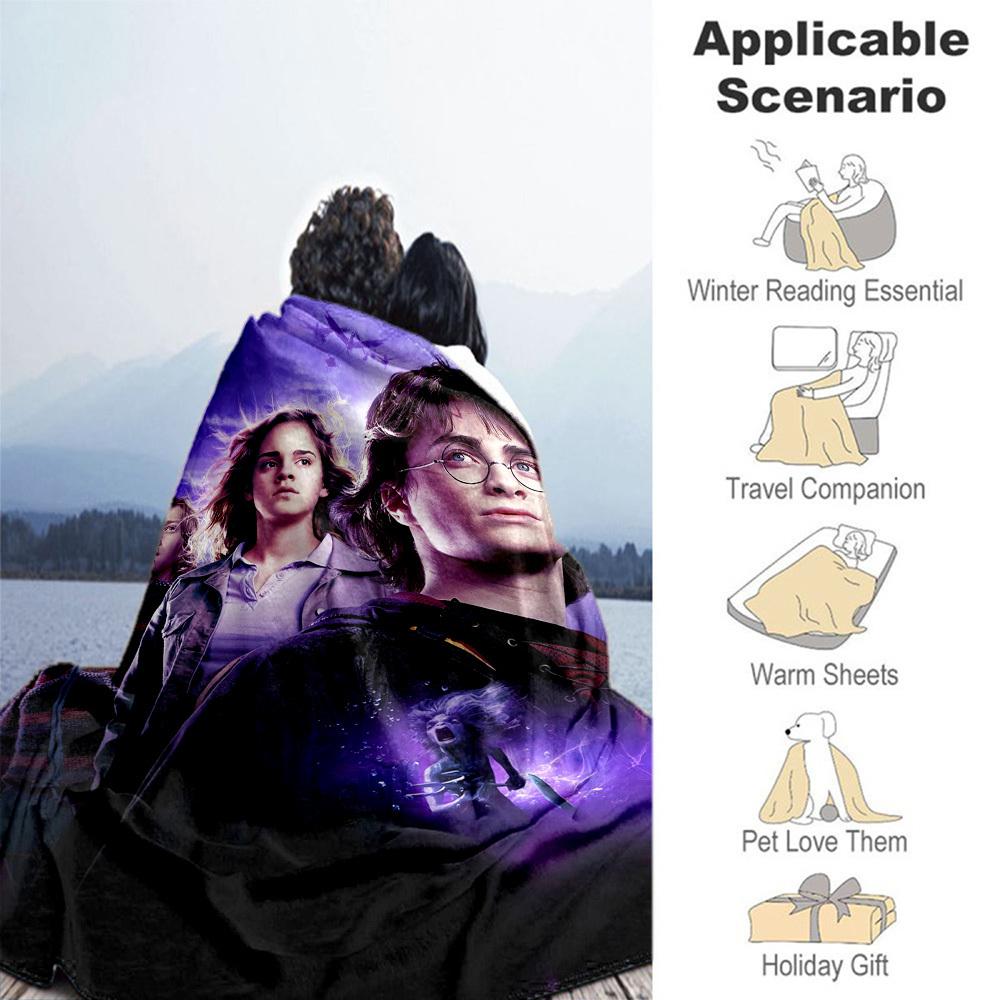 1pc Harry Potter,Hogwarts,Magic Outdoor Flannel Throw Blanket All Season Soft Warmth,Home Decor 1031213