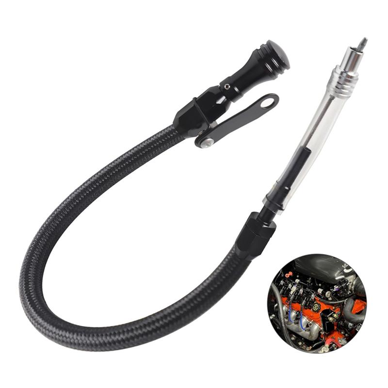 Stainless Steel Oil Dipstick Flexible Design For Chevy Big Block Engines 1965-1990 Models 396 402 427 454 502