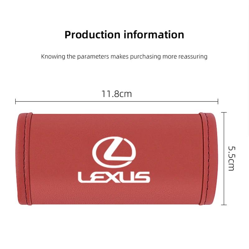 THQP1 2Pc Car Anti Slip Pull Glove Car Interior Leather Handle Protector Cover For Lexus GS300 LS RX300 IS250 RX IS350 IS200 UX250h UX
