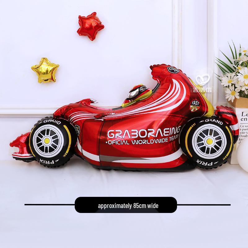 Racing-Themed Birthday Balloons for Boys - Motorcycle, Scooter, and Car Decorations