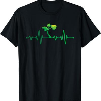 Plant Heartbeat - Botany Botanist Gardening Plant Lover T-Shirt
