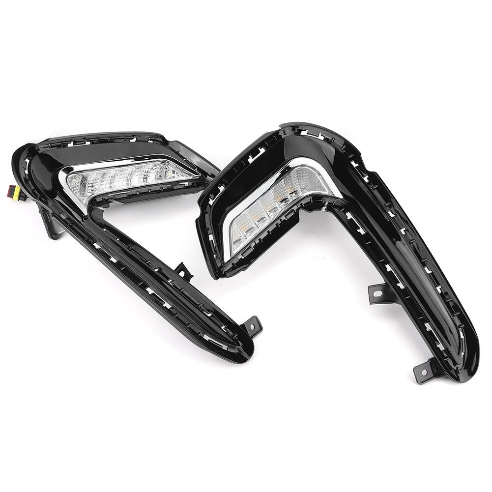 

Пара светодиодных дневных ходовых огней, противотуманных фар с указателем поворота, подходит для Hyundai Elantra 1718