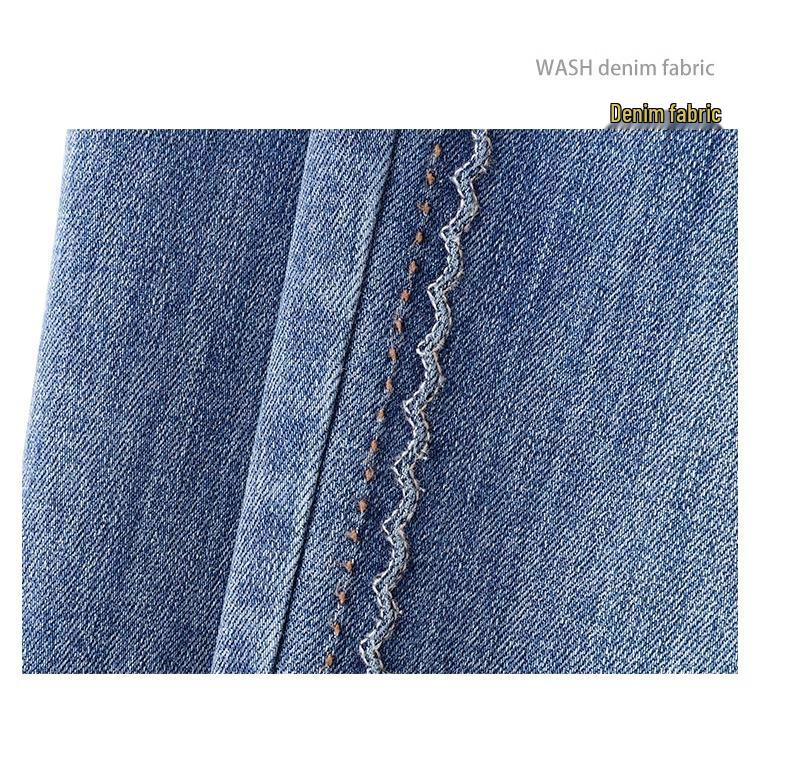 Retro High Waist Micro Flare Jeans for Women - Slimming Horseshoe Pants for Spring & Autumn 2025