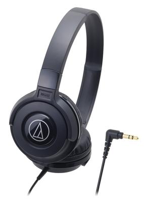 Audio Technica BK Headphones Wired STREET MONITORING Portable Headphones Black ATH-S100 On-Ear