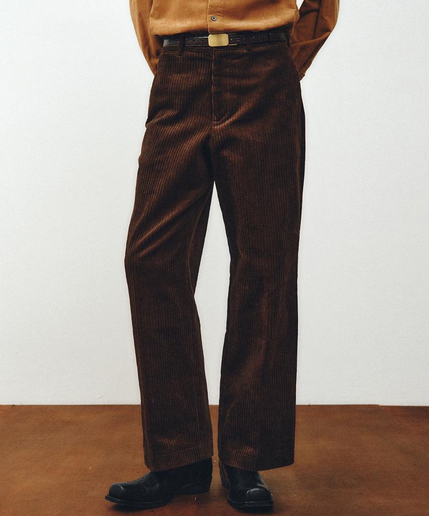 NOIRER Multi-Whale Corduroy Slacks (Brown)