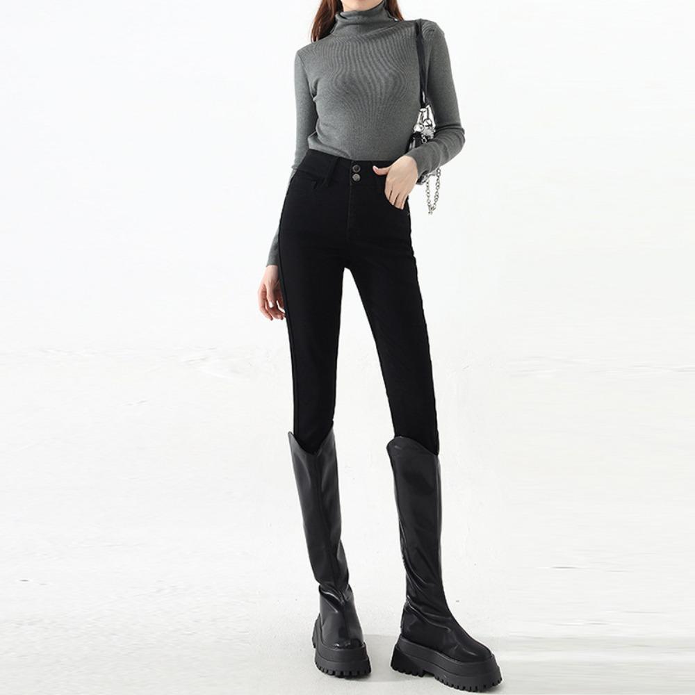Xiaoxiangfeng Elastic Slim Fit Slim Pants Jeans 2025 Autumn and Winter New Pencil Jeans