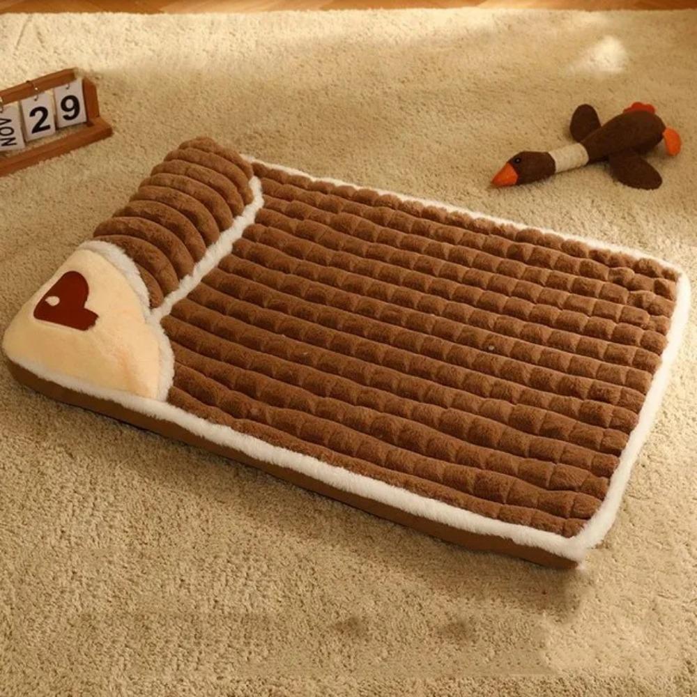 Kimpets Dog Mat Mat Dog Bed Luxury Sofa For Pet Fluff Sleeping Beds Four Seasons Thick Deep Sleep Cat Kennel Removable Washable