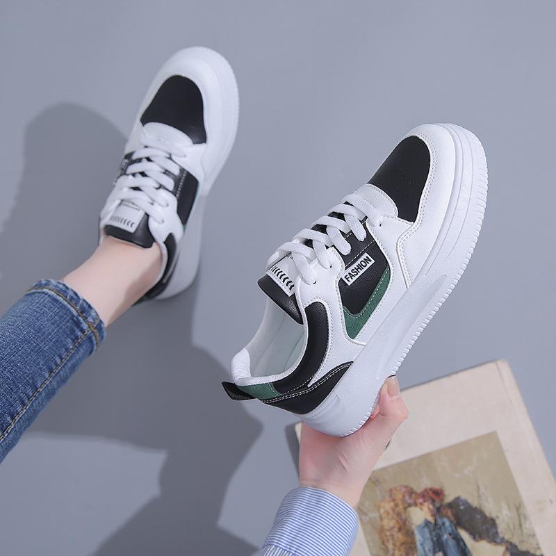 Nové dámské boty Stejné ležérní boty Šití Zavazovací Bílé boty Dámské ležérní Prodyšné tenisky